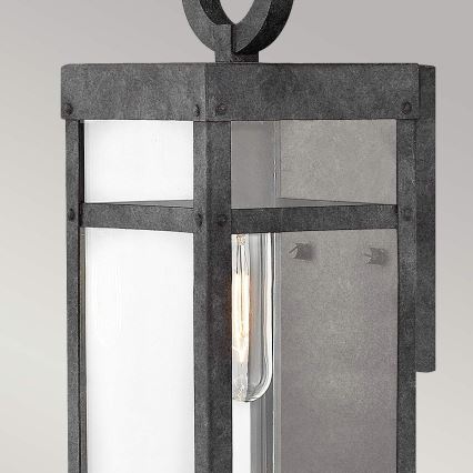 Quintiesse - Außenwandleuchte PORTER M 1xE27/60W/230V IP44 schwarz