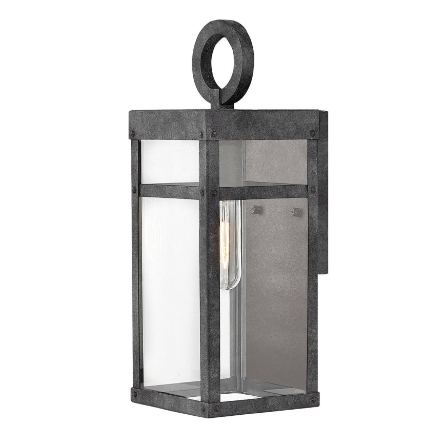 Quintiesse - Außenwandleuchte PORTER S 1xE27/60W/230V IP44 schwarz