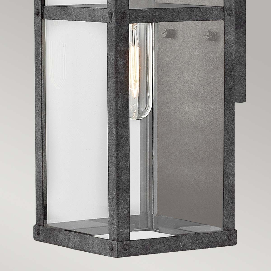 Quintiesse - Außenwandleuchte PORTER S 1xE27/60W/230V IP44 schwarz