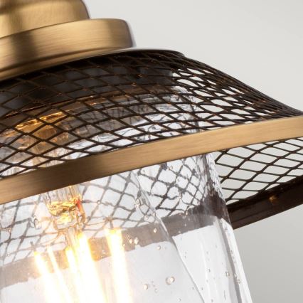 Quintiesse - Badezimmer-Wandleuchte RIGBY 1xE27/40W/230V IP44 bronzefarben