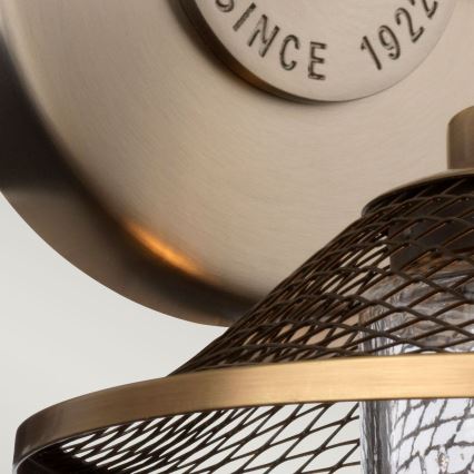 Quintiesse - Badezimmer-Wandleuchte RIGBY 1xE27/40W/230V IP44 bronzefarben