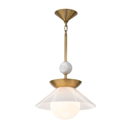 Quintiesse - Deckenleuchte mit Stab SAUCER M 1xE27/40W/230V Ø 36,6 cm gold