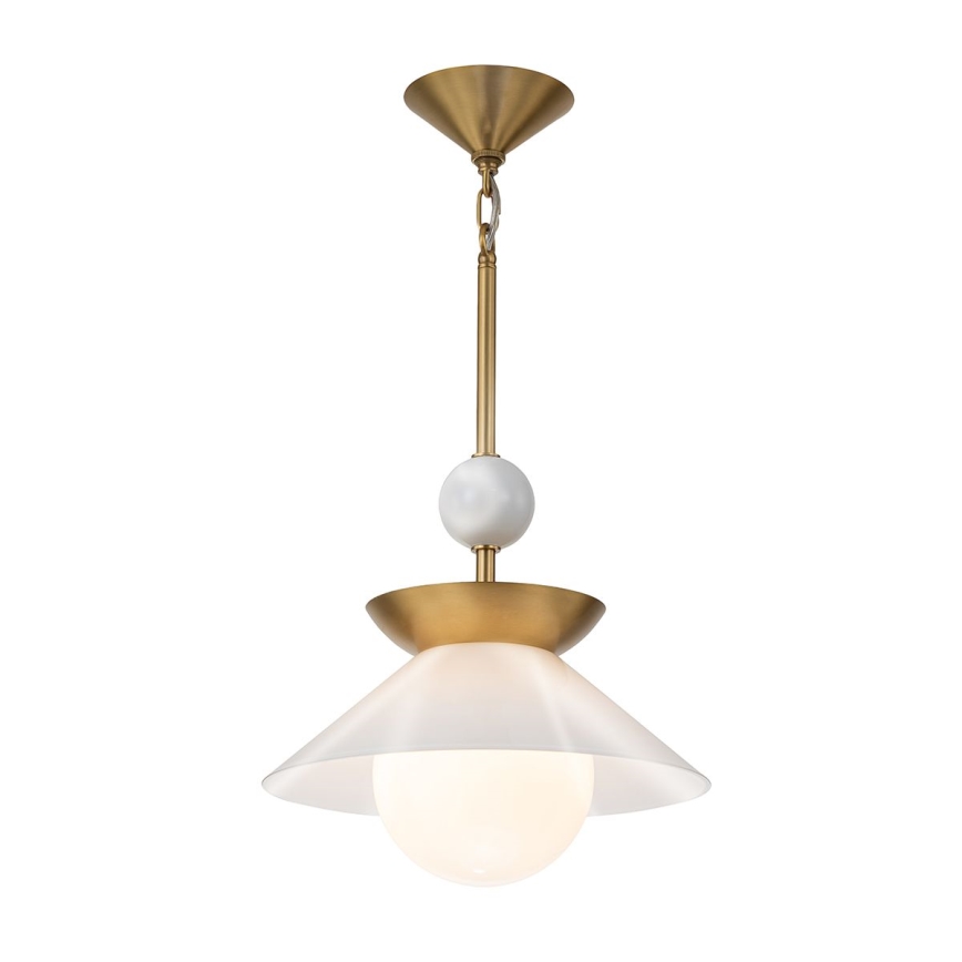 Quintiesse - Deckenleuchte mit Stab SAUCER M 1xE27/40W/230V Ø 36,6 cm gold