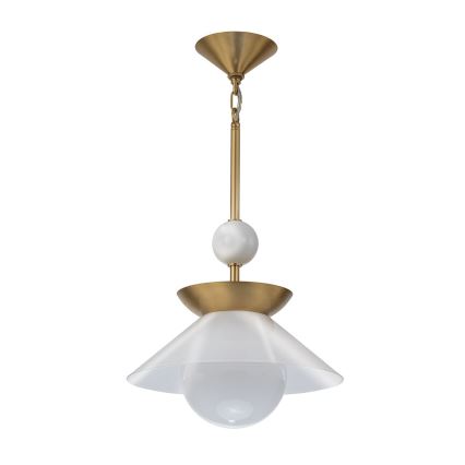 Quintiesse - Deckenleuchte mit Stab SAUCER M 1xE27/40W/230V Ø 36,6 cm gold