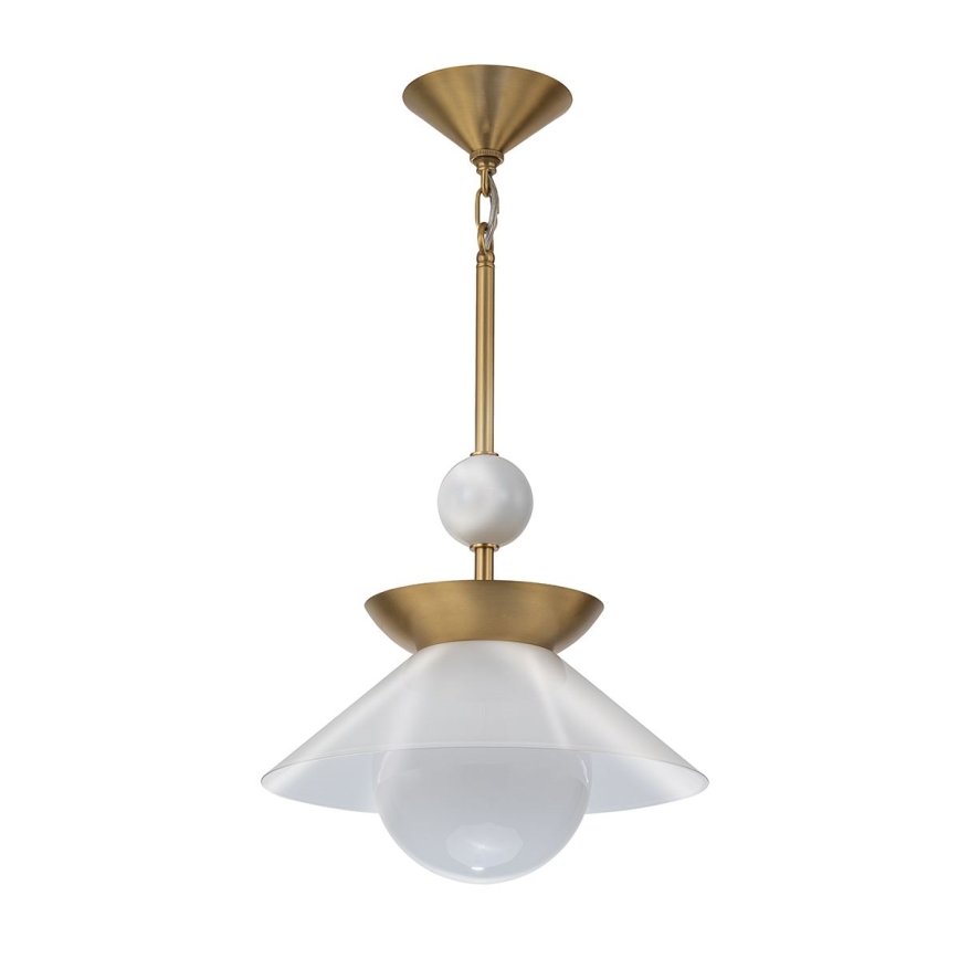 Quintiesse - Deckenleuchte mit Stab SAUCER M 1xE27/40W/230V Ø 36,6 cm gold