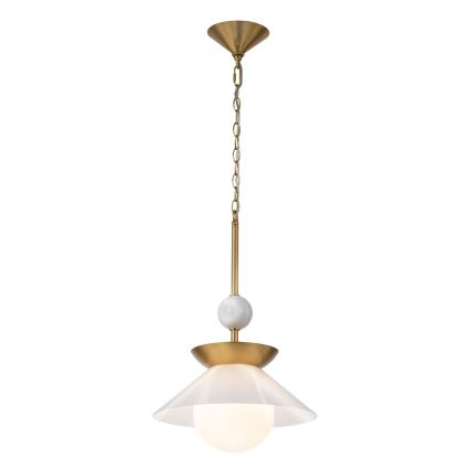 Quintiesse - Deckenleuchte mit Stab SAUCER M 1xE27/40W/230V Ø 36,6 cm gold