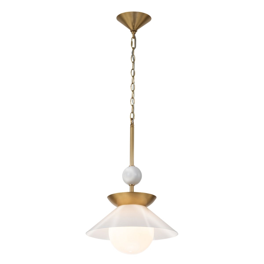 Quintiesse - Deckenleuchte mit Stab SAUCER M 1xE27/40W/230V Ø 36,6 cm gold