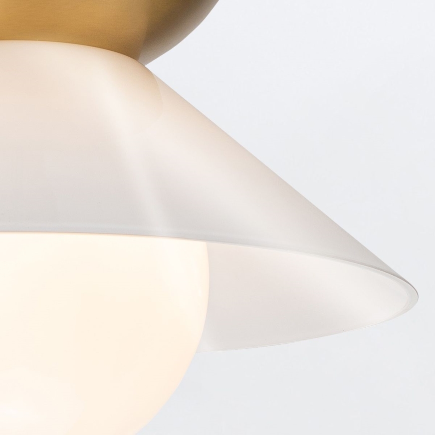 Quintiesse - Deckenleuchte mit Stab SAUCER M 1xE27/40W/230V Ø 36,6 cm gold