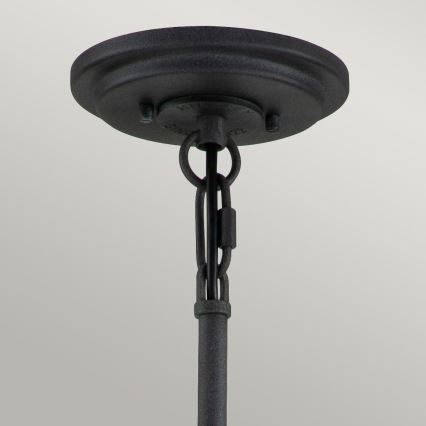 Quintiesse - Deckenpendelleuchte SILAS 6xE27/60W/230V Ø 72,3 cm schwarz/gold