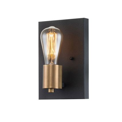 Quintiesse - Wandleuchte SILAS 1xE27/60W/230V schwarz/gold