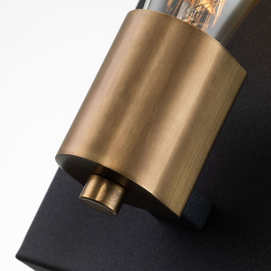 Quintiesse - Wandleuchte SILAS 1xE27/60W/230V schwarz/gold