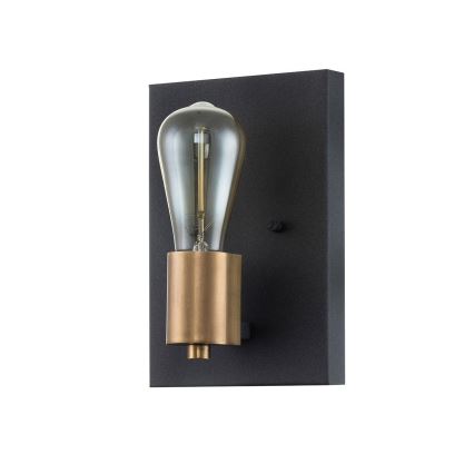 Quintiesse - Wandleuchte SILAS 1xE27/60W/230V schwarz/gold
