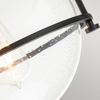 Quintiesse - Deckenleuchte SOMERSET 1xE27/60W/230V Ø 28,2 cm schwarz