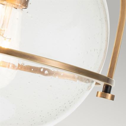 Quintiesse - Deckenleuchte SOMERSET 1xE27/60W/230V Ø 28,2 cm goldfarben