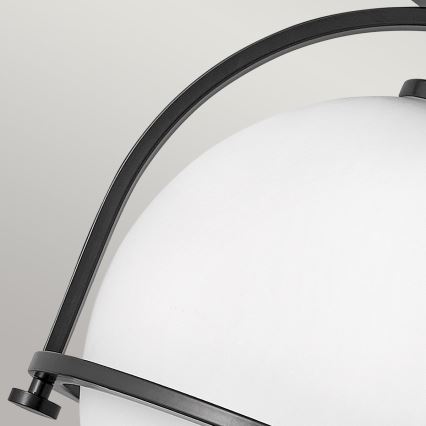 Quintiesse - Deckenleuchte SOMERSET 1xE27/60W/230V Ø 28,2 cm schwarz