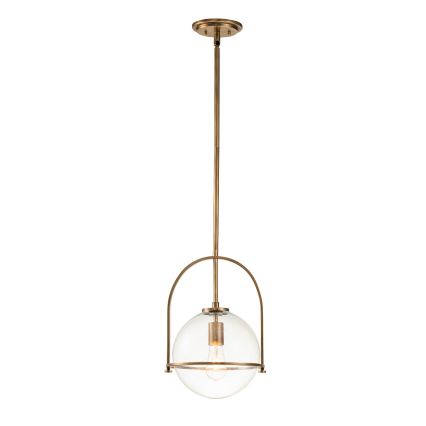 Quintiesse - Pendelleuchte an Stange SOMERSET 1xE27/60W/230V Ø 28,9 cm bronzefarben