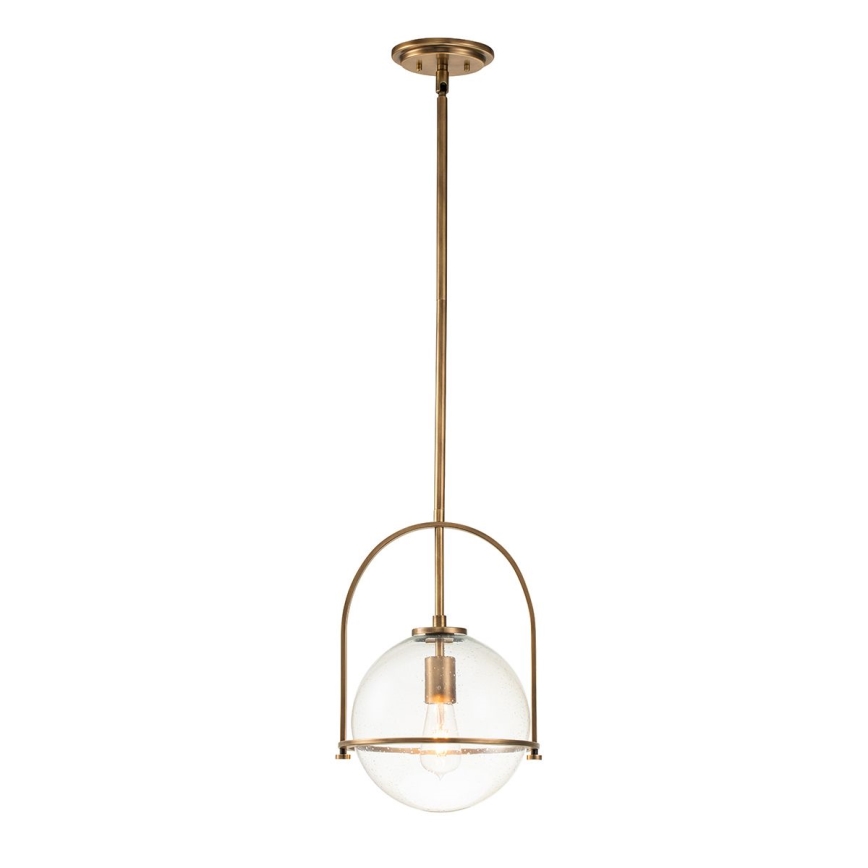 Quintiesse - Pendelleuchte an Stange SOMERSET 1xE27/60W/230V Ø 28,9 cm bronzefarben