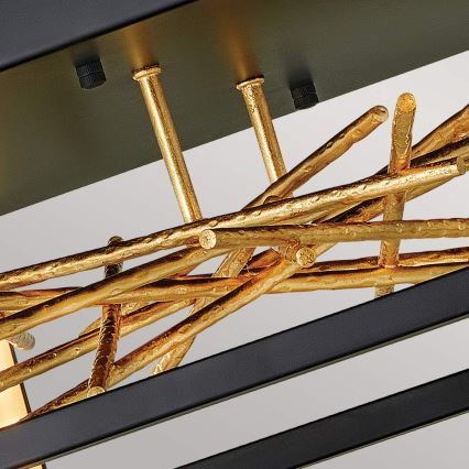 Quintiesse - LED Deckenleuchte STYX LED/8W/230V schwarz/gold