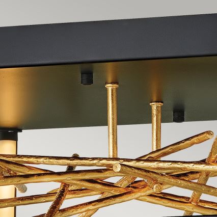 Quintiesse - LED Deckenleuchte STYX LED/8W/230V schwarz/gold