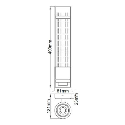 Quintiesse - Badezimmer-Wandleuchte WELLINGTON 1xE27/60W/230V IP44 goldfarben