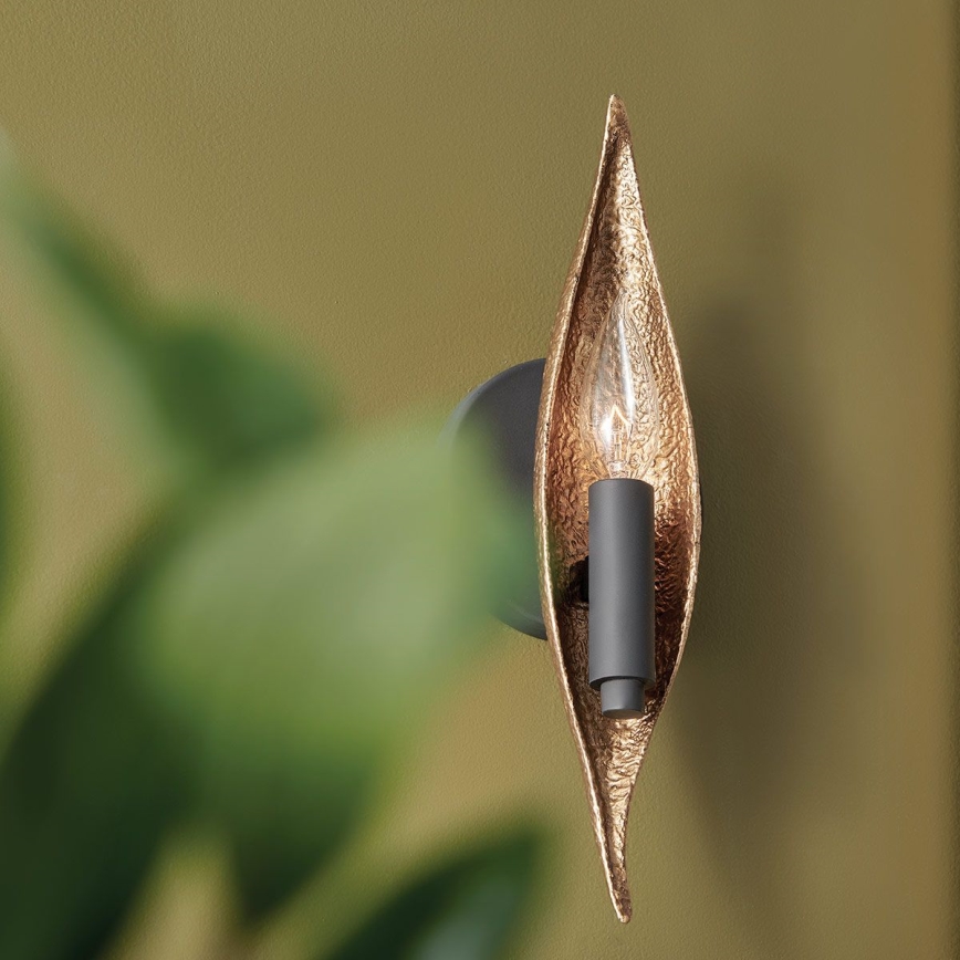 Quintiesse - Wandleuchte WILLOW 1xE14/40W/230V Gold/Schwarz