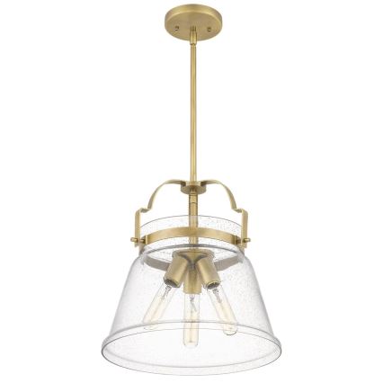 Quintiesse - Deckenleuchte mit Stange WIMBERLEY 3xE27/60W/230V Ø 35,6 cm goldfarben