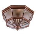Quoizel - Außen-Deckenleuchte NEWBURY 3xE14/60W/230V IP44 kupferfarben