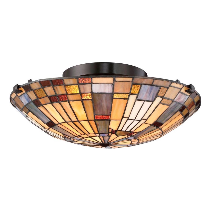 Quoizel - Deckenleuchte INGLENOOK 2xE27/60W/230V d 40,7 cm