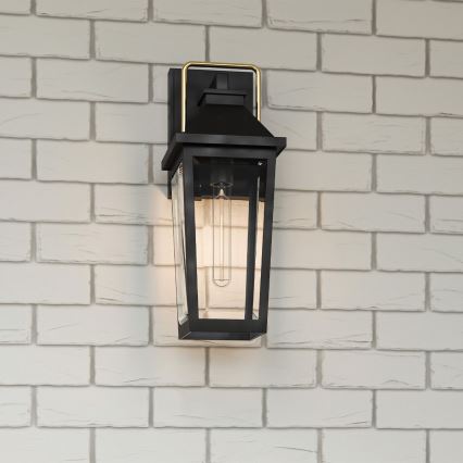 Quoizel - Außenwandleuchte BUCKLEY M 1xE27/40W/230V IP44 schwarz