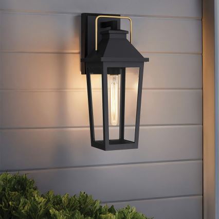Quoizel - Außenwandleuchte BUCKLEY M 1xE27/40W/230V IP44 schwarz