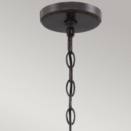 Quoizel - Kronleuchter an Kette CASABLANCA 3xE27/60W/230V braun