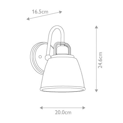 Quoizel - LED-Wandleuchte für Badezimmer DUBLIN 1xG9/3W/230V IP44 golden