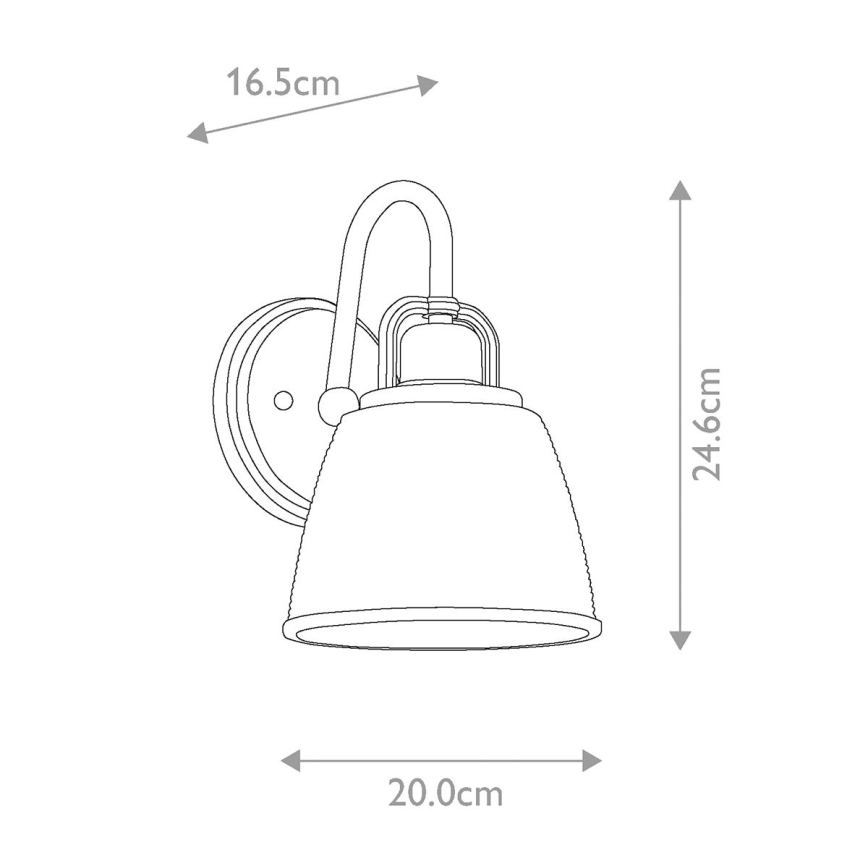Quoizel - LED-Wandleuchte für Badezimmer DUBLIN 1xG9/3W/230V IP44 golden
