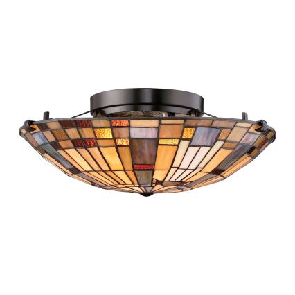 Quoizel - Deckenleuchte INGLENOOK 2xE27/60W/230V d 40,7 cm