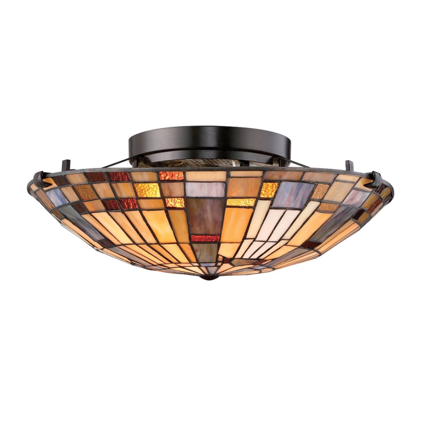 Quoizel - Deckenleuchte INGLENOOK 2xE27/60W/230V d 40,7 cm