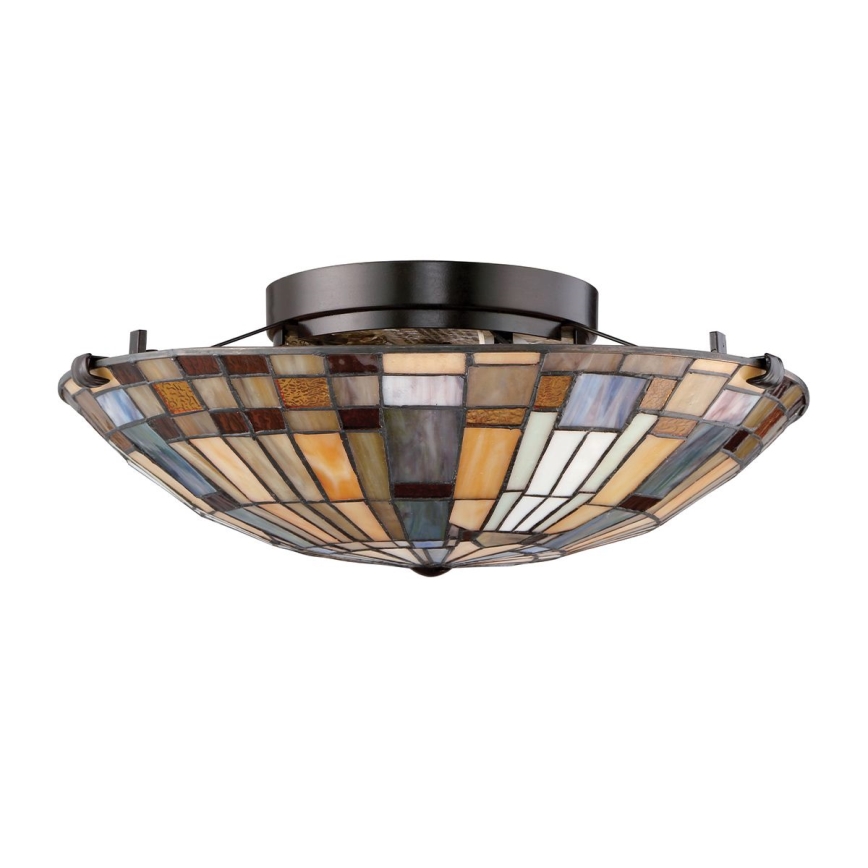Quoizel - Deckenleuchte INGLENOOK 2xE27/60W/230V d 40,7 cm