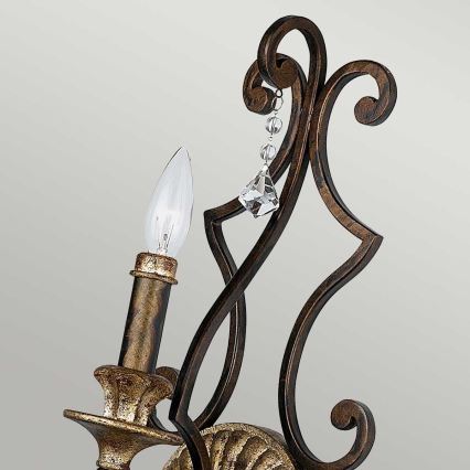 Quoizel - Wandleuchte MARQUETTE 1xE14/60W/230V bronzefarben