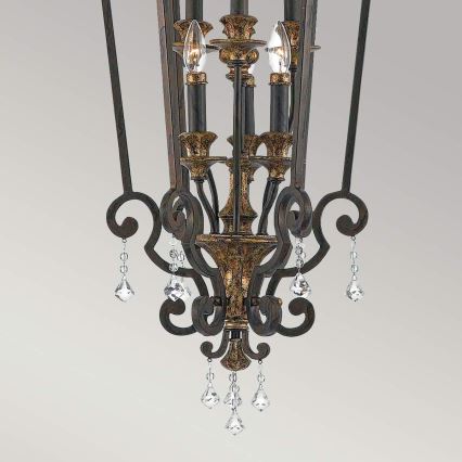 Quoizel - Kronleuchter an Kette MARQUETTE 6xE14/60W/230V Bronze