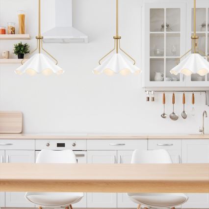 Quoizel - Deckenleuchte an Stange MEJIA 1xE27/60W/230V d 35,6 cm Messing