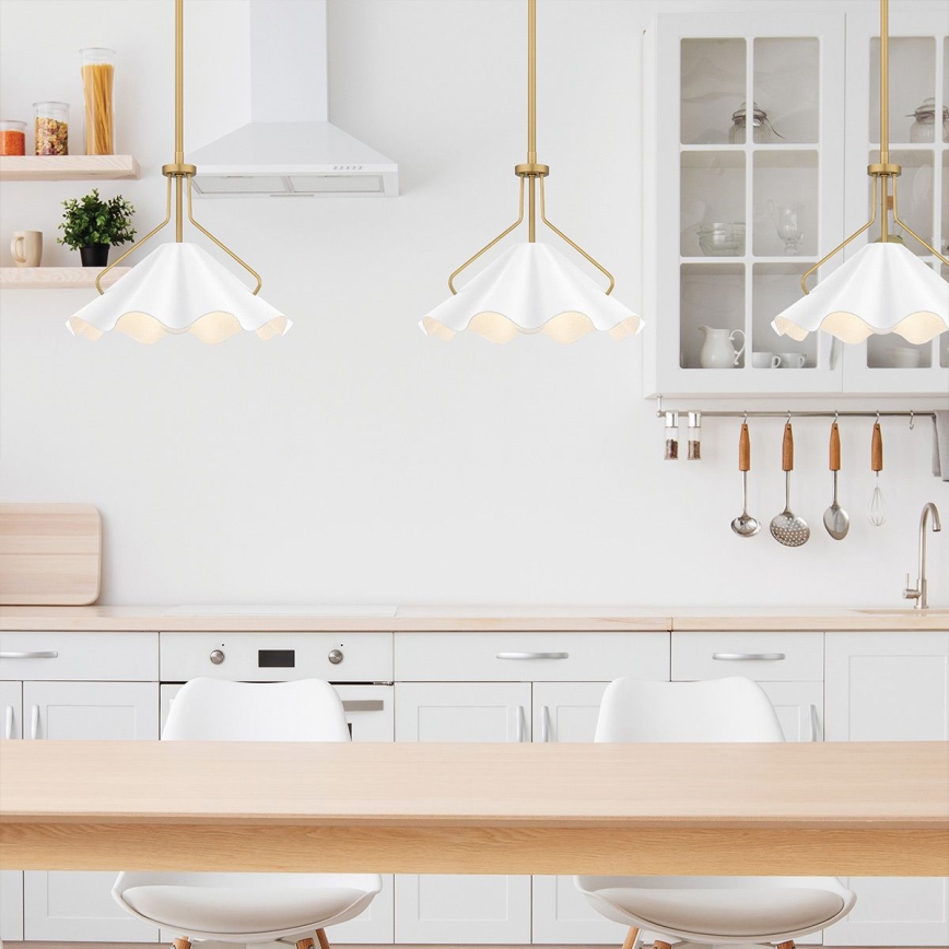 Quoizel - Deckenleuchte an Stange MEJIA 1xE27/60W/230V d 35,6 cm Messing