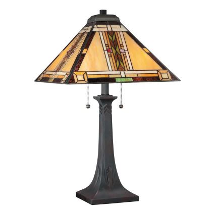 Quoizel - Tischlampe Tiffany NAVAJO 2xE27/60W/230V