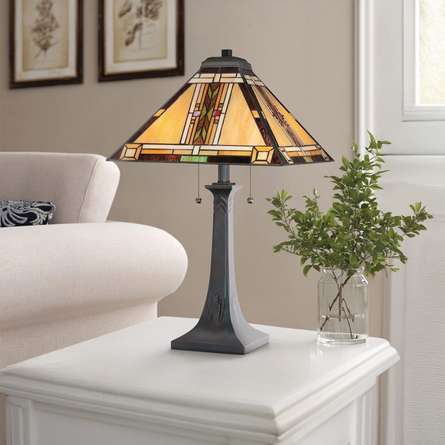 Quoizel - Tischlampe Tiffany NAVAJO 2xE27/60W/230V