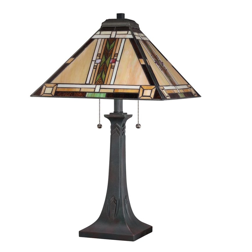 Quoizel - Tischlampe Tiffany NAVAJO 2xE27/60W/230V