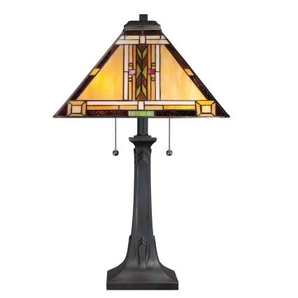 Quoizel - Tischlampe Tiffany NAVAJO 2xE27/60W/230V