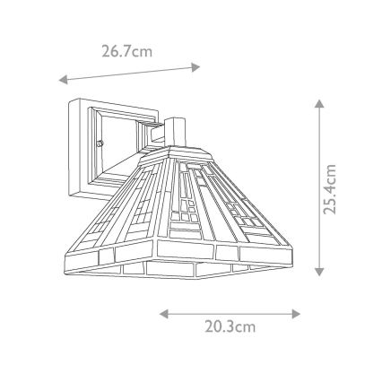Quoizel - Wandleuchte Tiffany STEPHEN 1xE27/100W/230V
