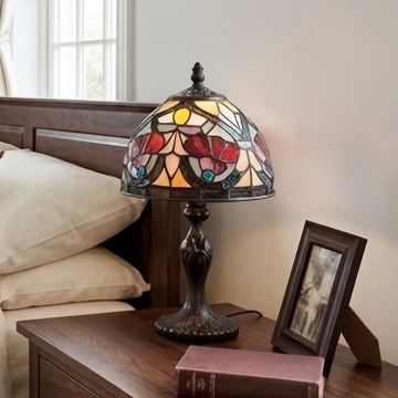 Quoizel - Tiffany-Tischleuchte LARISSA 1xE14/40W/230V Ø 20 cm