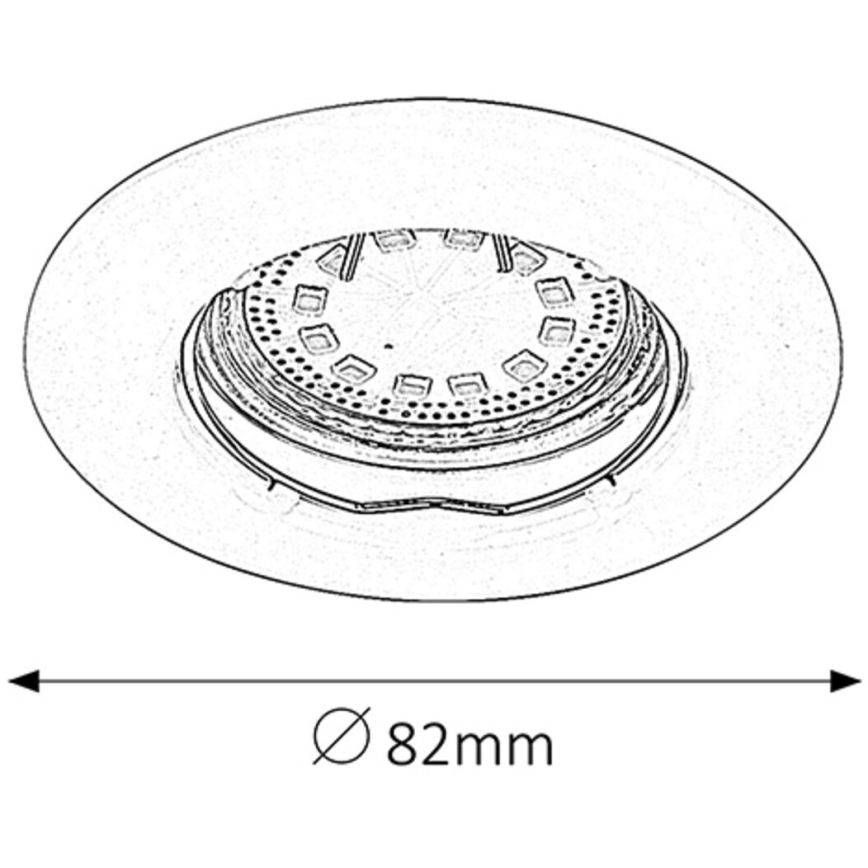 Rabalux - SET 3x LED-Einbauleuchte 1x GU10/3W/230V IP40