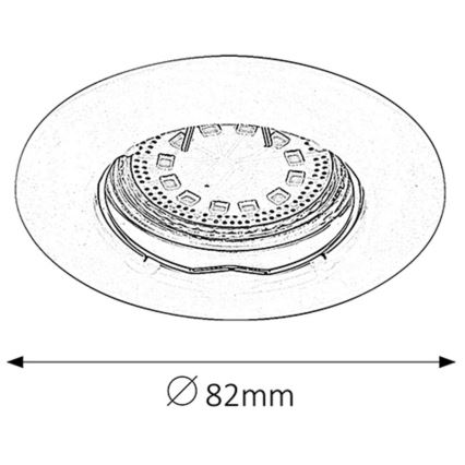 Rabalux - SET 3x LED-Einbauleuchte für Badezimmer 3xGU10/3W/230V IP44