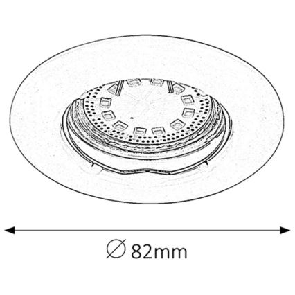 Rabalux - SET 3x LED-Einbauleuchte 3xGU10/3W/230V IP40