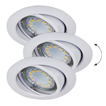 Rabalux - SET 3x LED-Einbauleuchte 3xGU10/3W/230V IP40